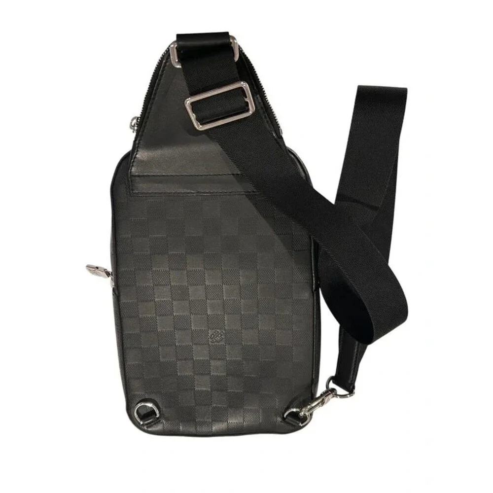 Louis Vuitton Damier Graphite Sling NM Damier Infini Leather Authentic